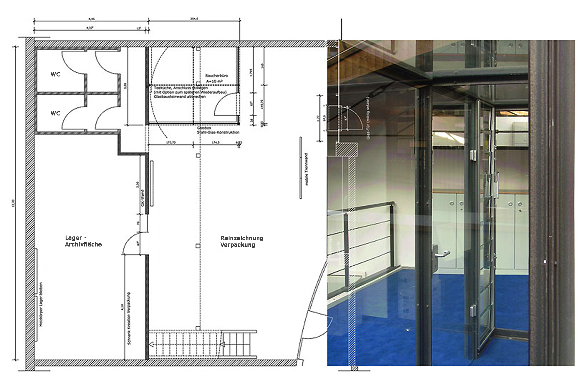 SAF (Umbau und Sanierung + Gewerbebauten) Umgestaltung alte Maschinenfabrik / neuer Bürokomplex